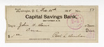 Bank Check: Paul Laurence Dunbar to John H. Davis by Ohio History Connection