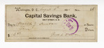 Bank Check: Paul Laurence Dunbar to Matilda J. Dunbar by Ohio History Connection