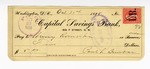 Bank Check: Paul Laurence Dunbar to Henry Rom___ (?) by Ohio History Connection