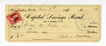 Bank Check: Paul Laurence Dunbar to Will M. Cook by Ohio History Connection