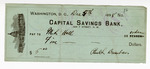 Bank Check: Paul Laurence Dunbar to M.L. Hall by Ohio History Connection