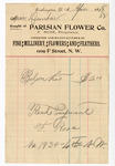 Receipt from Parisian Flower Co. by Ohio History Connection