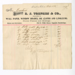 Receipt from E.J. Toenges & Co. by Ohio History Connection