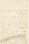 Letter: Paul Laurence Dunbar to C.A. Johnson, Page 1 of 2 by Ohio History Connection and Paul Laurence Dunbar