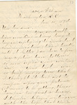 Letter: Rebekah Baldwin to Paul Laurence Dunbar: Page 1 of 4 by Ohio History Connection and Rebekah Baldwin