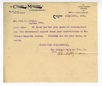 Letter: Chicago Magazine Publishing Co. to Paul Laurence Dunbar, Page 1 of 1 by Ohio History Connection and Chicago Magazine Publishing Co.