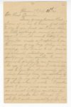 Letter: Mrs. J.R. Butler to Paul Laurence Dunbar, Page 1 of 8 by Ohio History Connection and J. R. Butler Mrs.