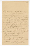 Letter: D.W. Butler to Paul Laurence Dunbar by Ohio History Connection and D. W. Butler