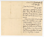 Letter: Alexander Crummell to Paul Laurence Dunbar, Page 1 of 3 by Ohio History Connection and Alexander Crummell