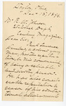 Letter: Unknown Sender to R.W. Johnson, Century Magazine, Page 1 of 2 by Ohio History Connection