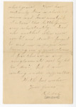 Letter: Rebekah Baldwin to Paul Laurence Dunbar, Page 12 of 12 by Ohio History Connection and Rebekah Baldwin