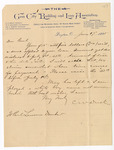 Letter: C.W. Dustin to Paul Laurence Dunbar by Ohio History Connection