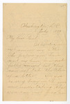Letter: Rebekah Baldwin to Paul Laurence Dunbar, Page 1 of 3 by Ohio History Connection and Rebekah Baldwin