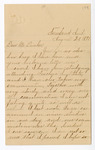 Letter: M.F. Weaver to Paul Laurence Dunbar, Page 1 of 4 by Ohio History Connection and M. F. Weaver