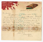 Letter: Gregory of Hadley and Hadley to Paul Laurence Dunbar, Page 1 of 1 by Ohio History Connection and Hadley and Hadley