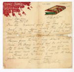 Letter: Hadley and Hadley to Paul Laurence Dunbar, Page 1 of 1 by Ohio History Connection and Hadley and Hadley