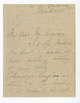 Letter: Mrs. E.M. Zimmerman to Paul Laurence Dunbar, Page 1 of 4 by Ohio History Connection and Mrs. E. M. Zimmerman