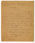 Letter: Mrs. M.E. Clough to Paul Laurence Dunbar, Page 1 of 2 by Ohio History Connection and Mrs. M. E. Clough
