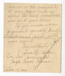 Letter: Lena M. Carson to Paul Laurence Dunbar, Page 3 of 3 by Ohio History Connection and Lena M. Carson