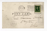 Postcard (Recto) Sent from Washington, D.C., Addressed to Paul Laurence Dunbar by Ohio History Connection