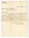 Letter: William Werthner of Steele High School to Paul Laurence Dunbar by Ohio History Connection and William Werthner