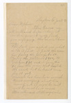 Letter: Robert Burton (Uncle) to Paul Laurence Dunbar (Nephew), Page 1 of 2 by Ohio History Connection and Robert M. Burton