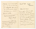 Letter: Roger Clark to Mr. Evans, Introducing Evans to Paul Laurence Dunbar by Ohio History Connection and Roger Clark