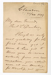 Letter: W. Kitching to Paul Laurence Dunbar, Page 1 of 4 by Ohio History Connection and W. Kitching