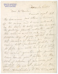 Letter: Samuel M. Jones, Mayor of Toledo, Ohio, to Paul Laurence Dunbar, Page 1 of 2 by Ohio History Connection and Samuel M. Jones