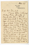 Letter: Helen P.B. Clark to Paul Laurence Dunbar, Page 1 of 4 by Ohio History Connection and Helen P.B. Clark