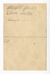 Notes on back of Letter from Katharine F. Bickham to Paul Laurence Dunbar by Ohio History Connection and Katharine F. Bickman