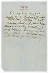 Letter on Truth Editorial Rooms Letterhead: Unknown Sender to Paul Laurence Dunbar, Page 3 of 3 by Ohio History Connection and Unknown Sender