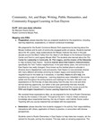 Community, Art, and Hope: Writing, Public Humanities, and Community-Engaged Learning in East Dayton by Maureen (Molly) Keane-Sexton