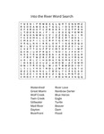Into the River Activity: Word Search by University of Dayton. Rivers Institute