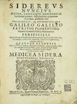 Galileo: ‘Sidereus Nuncius (Starry Messenger)’