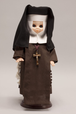 "Doll wearing habit worn by Felician Sisters"