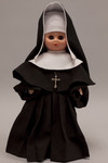 Doll wearing habit worn by Sisters of Divine Providence