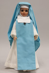 Doll wearing habit worn by Sisters of Mary Reparatrix