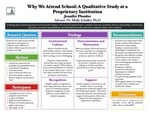 2012 - Why We Attend School: A Qualitative Retention Study at a Proprietary Higher Education Institution