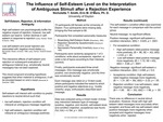 The influence of self-esteem level on interpretation of ambiguous stimuli after a rejection experience