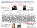 Catholic Social Ministry Gathering: Flyers Advocate for Justice