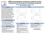 DMSO and Temperature Contributions to Synthesis of Silver Nano-Particles by the Bacterium Shewanella oneidensis