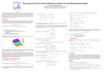 Truncation Error for a Finite Difference Scheme for the Black-Scholes Model