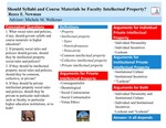 Should Syllabi and Course Materials be Faculty Intellectual Property?