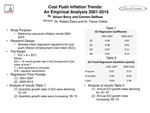 Wage Costs and Inflation Trends: An Empirical Analysis 2001-2015