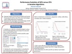 Performance Evolution of GPU versus CPU in Iterative algorithms