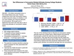 Sex Differences in Concussion-Related Attitudes Among College Students