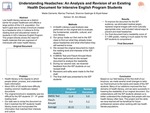 Understanding Headaches: An Analysis and Revision of an Existing Health Document for Intensive English Program Students