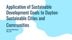 Application of Sustainable Development Goals to Dayton: Sustainable Cities and Communities