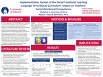 Implementation Factors of the Social Emotional Learning Language Arts (SELLA) Curriculum: Impact on Teachers’ Social-Emotional Competence
